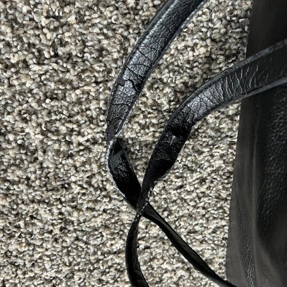 Y2K Baby Phat Purse Womens Black Faux Leather Shoulder Bag Gold Hardware - Picture 7 of 8